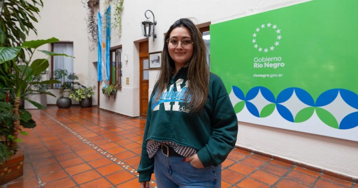 Milagros Calvo, de 25 años, quedó al frente de la nueva Secretaría de Juventudes de Río Negro, creada por el Gobierno provincial para coordinar políticas destinadas a ese sector.